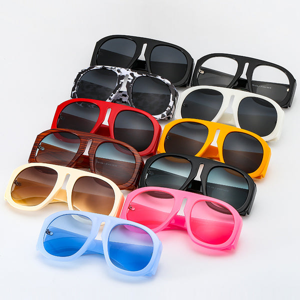 Gafas de Sol Urbanas Marco Oversized con Contraste de Colores