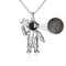 One Hundred Languages Astronaut Projection Stone Necklace Pendant Sliver Pendant