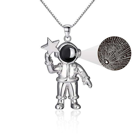 Collar Colgante de Piedra Proyectora Astronauta en Cien Idiomas - Image 5