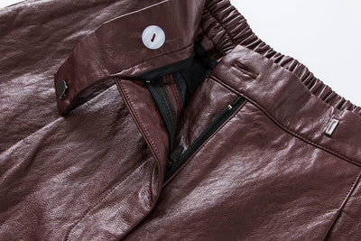 Pantalón Ancho Cintura Alta Retro Casual Suelto - Image 21