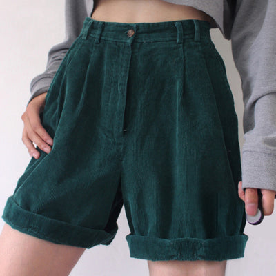 Pantalones de Niña Cintura Alta en Felpa Verde - Image 9