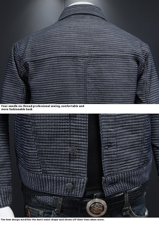 Chaqueta Denim Estilo Motociclista para Hombre - Diseño Europeo Casual - Image 10
