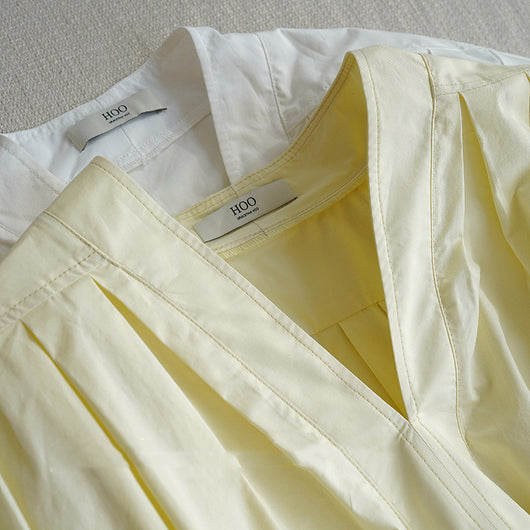 Vestido Camisero Mujer Hombros Caídos Cuello V Mangas Globo - Image 2