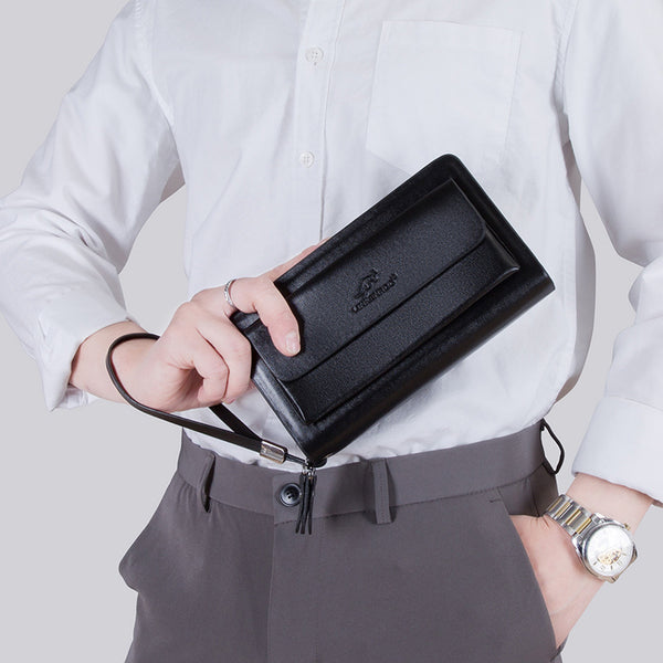 Portafolios Ejecutivo Doble Cierre Gran Capacidad para Hombre