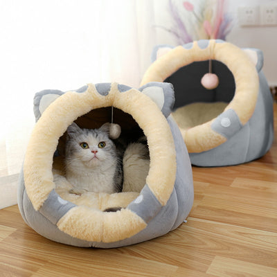 Villa Casa para Gatos Cerrada - Cama Confortable