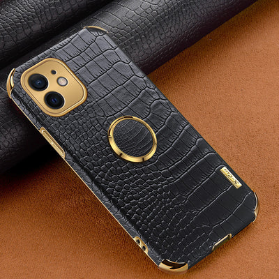 Funda Teléfono Cuero 6D con Acabado Plateado y Patrón - Image 6