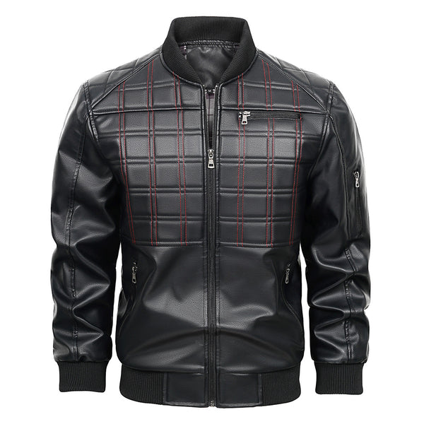 Chaqueta de Cuero para Hombre Primavera Otoño