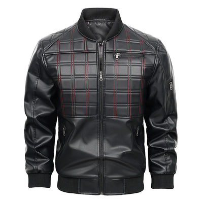 Chaqueta de Cuero para Hombre Primavera Otoño