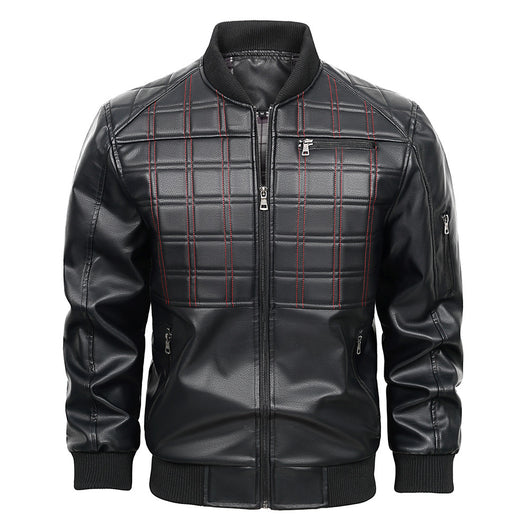 Chaqueta de Cuero para Hombre Primavera Otoño