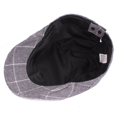 Gorra de Cuadros Estilo College en Algodón para Hombre - Image 21
