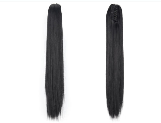 Peluca de Fibra Sintética con Clip Tipo Garra - Cabello Liso y Voluminoso - Image 42