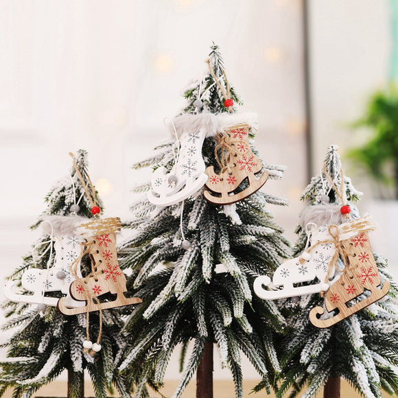 Adornos Navideños de Madera Pintados e Impresos
