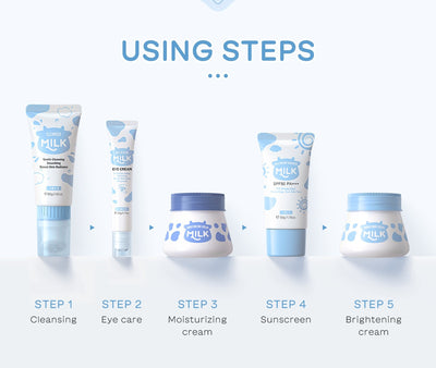Set de 5 Productos Hidratantes con Leche para el Cuidado Facial - Image 14
