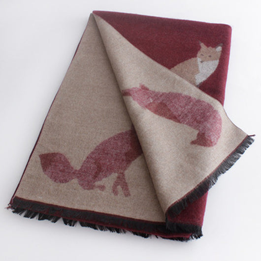 Bufanda Gruesa Cálida con Estampado Jacquard para Mujer - Image 13