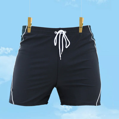 Pantalones Jacquard Negro Playa Corte Holgado y Relajado - Image 7