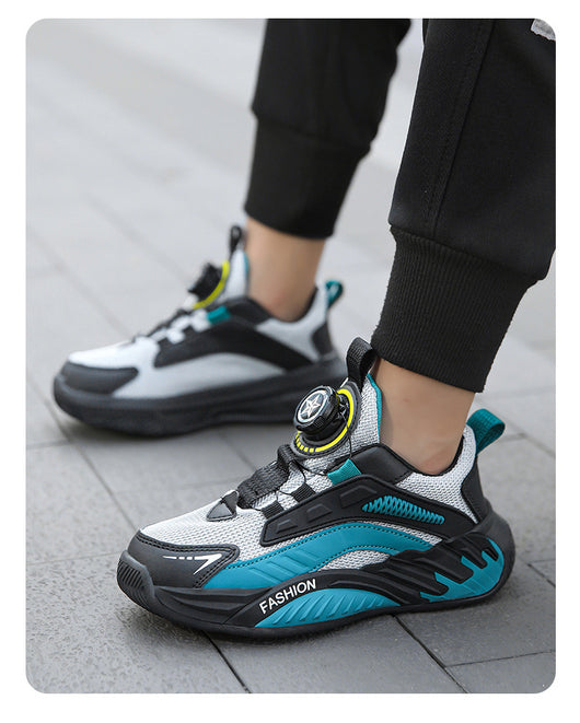 Zapatillas de Otoño Antideslizantes con Suela Flexible y Cierres Giratorios para Niños y Adolescentes - Image 10