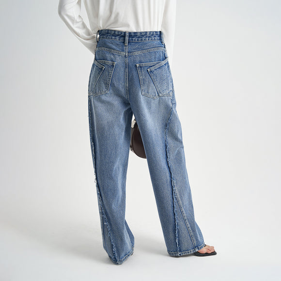 Women's Premium Faded Loose Fit Jeans