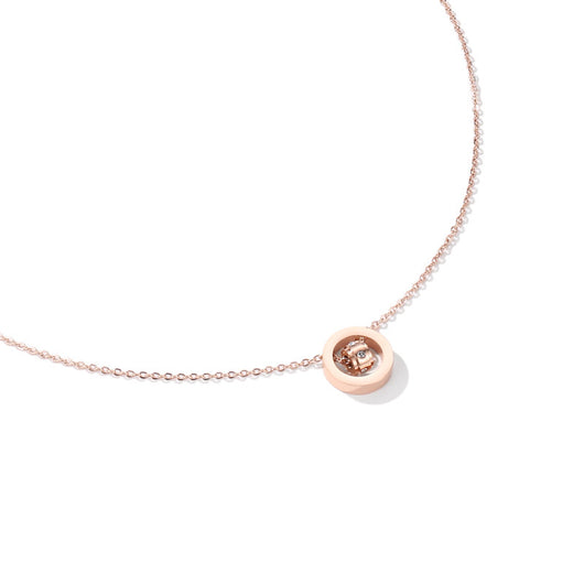 Collar Cadena de Acero Titanio Lujo Minimalista para Mujer - Image 4