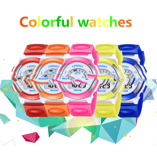 Reloj Deportivo Infantil Luminoso Resistente al Agua con Pantalla LED