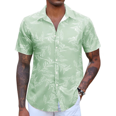 Camisa Floral Casual Manga Corta Estilo Europeo - Image 9
