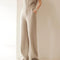 Pantalones de Cashmere Anchos de Cintura Alta - Diseño Elegante y Favorecedor