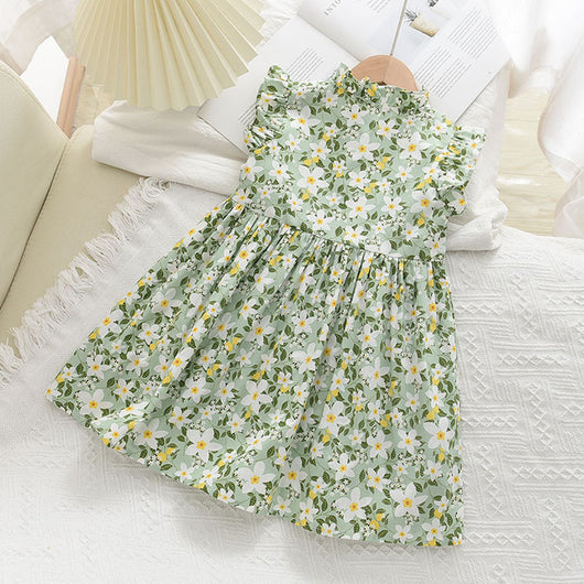 Vestido Niña Manga Volante Estampado Floral Verano - Image 29