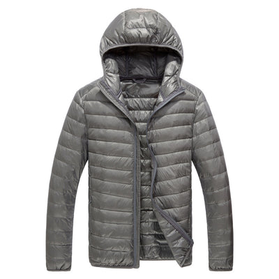 Chaqueta Puffer Ultraligera con Capucha - Abrigo de Plumas de Pato Slim Fit para Invierno - Image 22