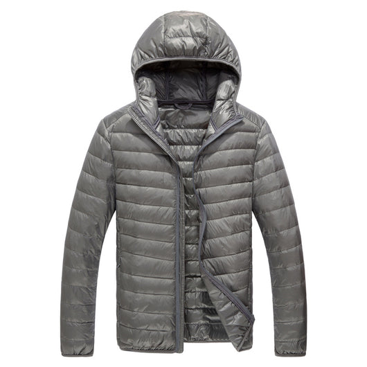 Chaqueta Puffer Ultraligera con Capucha - Abrigo de Plumas de Pato Slim Fit para Invierno - Image 22