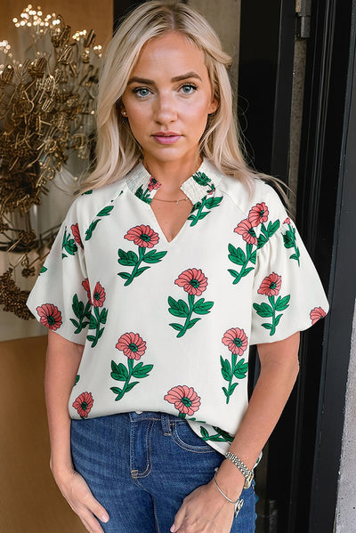Blusa Floral de Verano con Escote en V - Image 22
