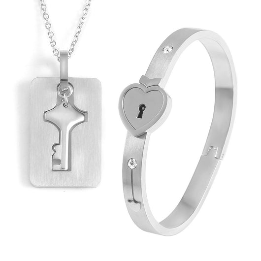 Pulsera Candado del Amor para Parejas en Aleación - Image 5