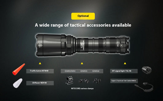 Linterna Táctica LED Recargable con Control Magnético y Atenuación Inteligente - Image 17