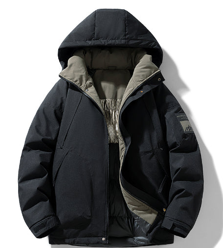 Chaqueta Acolchada Deportiva Casual para Hombre - Abrigo de Invierno