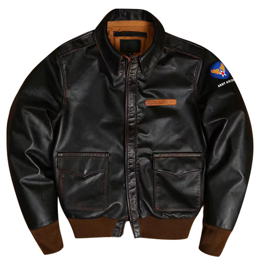 Chaqueta de Cuero Biker Americana - Image 6