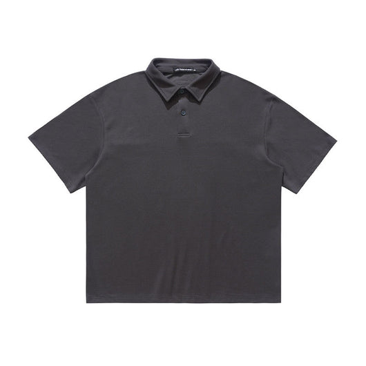Playera Suelta Cuello Pequeño para Hombre Verano Negro - Image 14