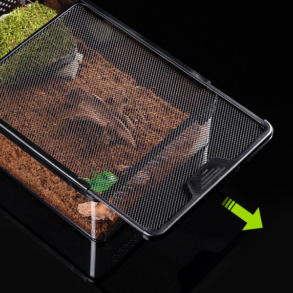 Jaula Cilíndrica Antiescapes para Tortugas, Hámsters y Serpientes - Comedero Automático