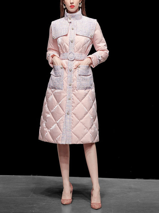 Chaqueta de Plumón para Mujer con Cuello Alto y Mangas Largas - Abrigo Versátil Ligero y Cálido - Image 3