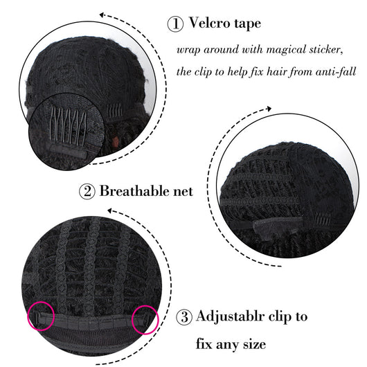 Peluca Completa de Rastas Sintéticas para Hombre - Fibra de Alta Calidad - Image 11