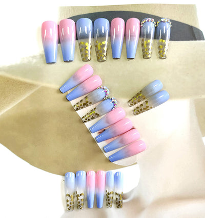 Stickers de Uñas con Diamantes Incrustados y Lámina Dorada - Image 8