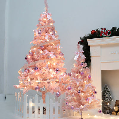 Paquete Árbol de Navidad Rosa con Efecto Nieve - Decoración del Hogar - Image 9