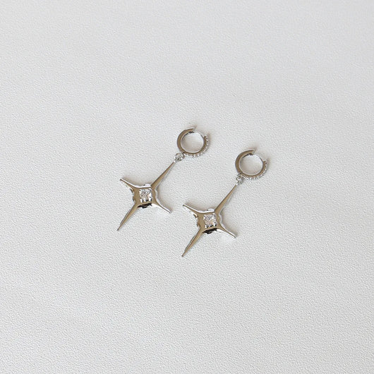 Pendientes de Cruz con Brillantes, Diseño Sencillo y Elegante - Image 19