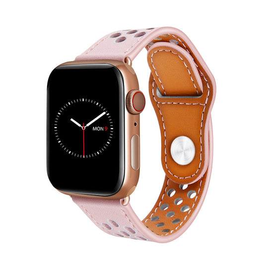 Pulsera de Cuero Unisex con Cadena de Reloj Transpirable - Image 9