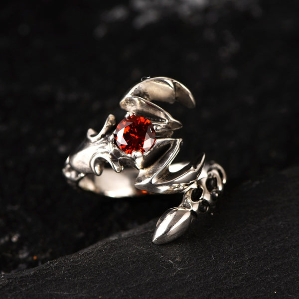 Anillo de Plata 925 Tailandesa Vintage Escorpión Rey Personalidad para Hombre - Image 3