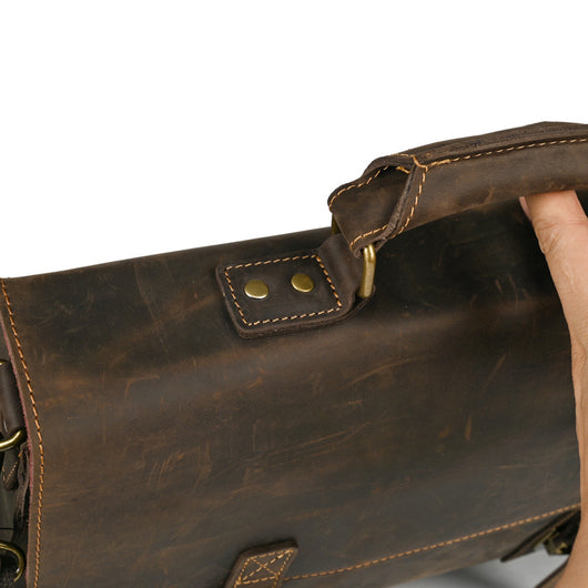 Bolso Crossbody para Laptop de Cuero Premium con Asa Simple - Image 17