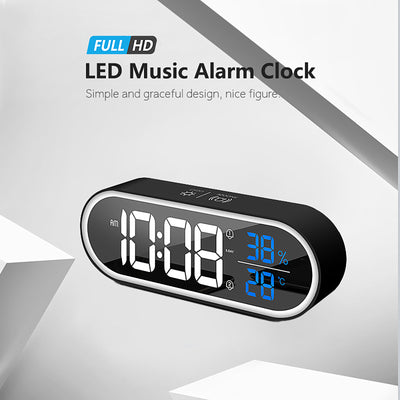 Reloj Espejo LED Musical con Control de Volumen Ajustable - Image 6