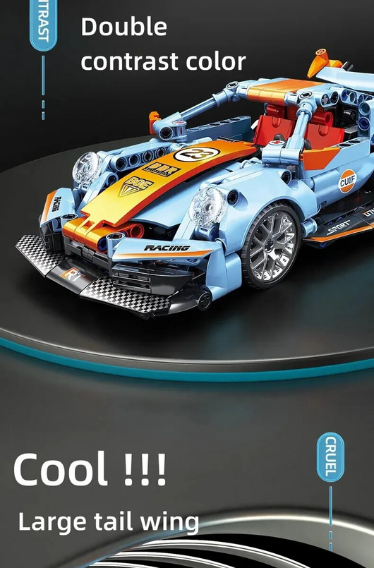 Auto de Carreras Armable 523 Piezas - Puzzle 3D de Alta Dificultad para Niños - Image 14
