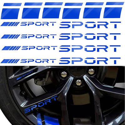 Reflective Rim Sticker - Waterproof Red Stripe