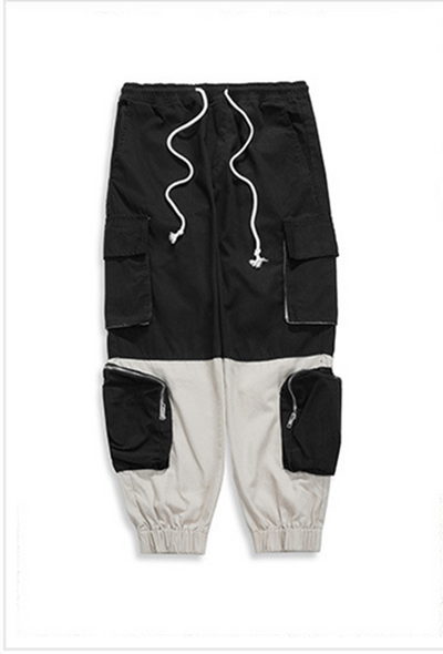Pantalones funcionales multibolsillos con bloques de color - Image 8