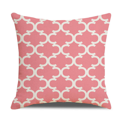 Funda de Almohada Lino Geometría Simple - Diseño Moderno para Sofá y Hogar - Image 32