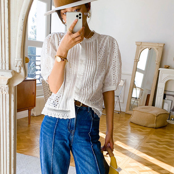 Blusa Francesa Elegante para Mujer