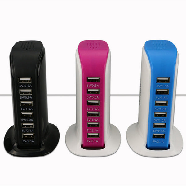Regleta de Carga USB 6 Puertos con Diseño Náutico